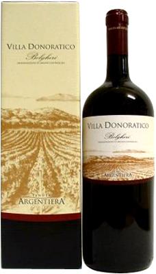 Вино красное сухое «Villa Donoratico DOC» в подарочной упаковке