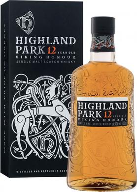 Виски шотландский «Highland Park Viking Honour 12 Years Old» в подарочной упаковке
