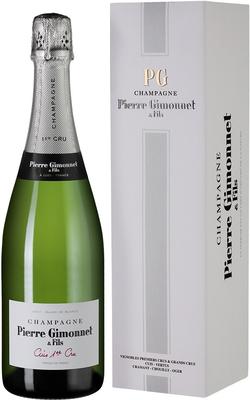 Шампанское белое брют «Cuis Premier Cru Pierre Gimonnet & Fils» 2019 г.. в подарочной упаковке