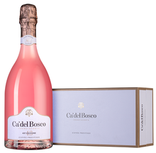 Вино игристое розовое экстра брют «Franciacorta Cuvee Prestige Brut Rose» 2018 г., в подарочной упаковке