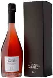 Вино игристое розовое брют «Geoffroy Rose de Saignee Brut Premier Cru» 2016 г., в подарочной упаковке