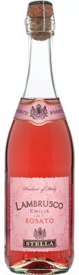 Вино игристое розовое полусладкое «Stella Rosato Lambrusco dell'Emilia»
