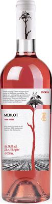 Вино столовое розовое полусухое «Storks Merlot Rose»