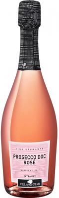 Вино розовое экстра сухое «Rose Millesimato Spumante Extra Dry Prosecco Villa degli Olmi» 2020 г.