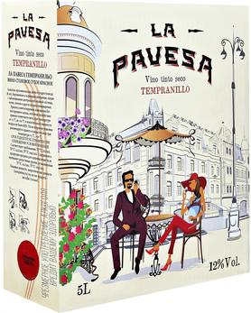 Вино красное сухое «Tempranillo La Pavesa (Tetra Pak)»
