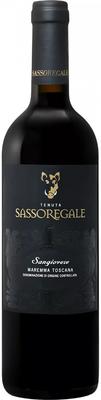 Вино красное сухое «Tenuta Sassoregale Sangiovese Maremma Toscana Santa Margherita» 2019 г.