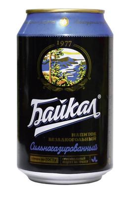 Газированный напиток «Байкал 1977» в жестяной банке