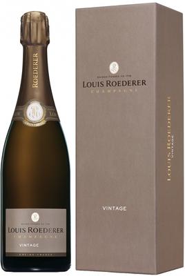 Шампанское белое брют «Louis Roederer Brut Vintage» 2014 г., в подарочной упаковке