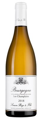 Вино белое сухое «Simon Bize et Fils Bourgogne Les Champlains» 2018 г.