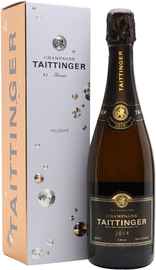Вино игристое белое брют «Taittinger Brut Millesime» 2014 г., в подарочной упаковке