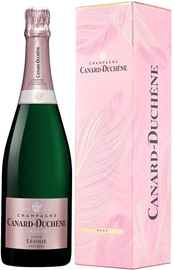 Вино игристое розовое брют «Canard-Duchene Cuvee Leonie Rose Brut» в подарочной упаковке