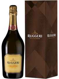 Вино игристое белое сухое «Ruggeri Prosecco Valdobbiadene Giall Oro» 2019 г. в подарочной упаковке