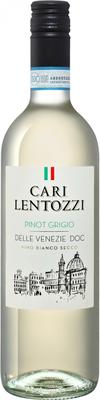 Вино белое сухое «Cari Lentozzi Pinot Grigio delle Venezie Villa degli Olmi» 2021 г.