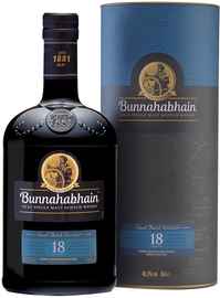 Виски шотландский «Bunnahabhain Aged 18 Years» в подарочной упаковке
