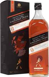 Виски шотландский «Johnnie Walker Black Label Highlands Origin» в подарочной упаковке