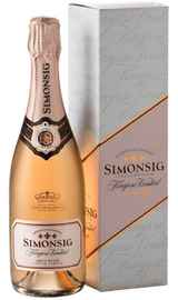 Вино игристое розовое брют «Simonsig Kaapse Vonkel Brut Rose» 2019 г., в подарочной упаковке