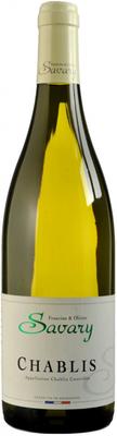 Вино белое сухое «Savary Chablis, 0.75 л» 2019 г.