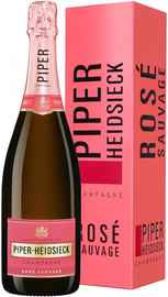 Шампанское розовое брют «Piper-Heidsieck Rose Sauvage Brut» 2014 г., в подарочной упаковке