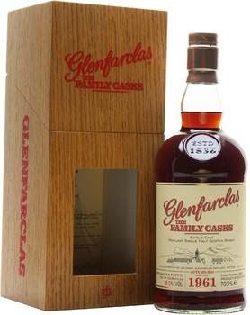 Виски шотландский «Glenfarclas 1961 Family Casks» в деревянной подарочной упаковке