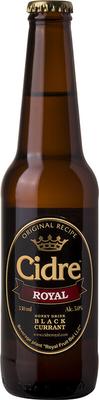 Сидр газированный красный полусладкий «Cidre Royal with Black Currant»