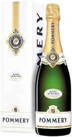 Шампанское белое брют «Pommery Apanage Blanc de Blancs» в подарочной упаковке