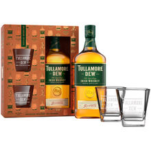 Виски ирландский «Tullamore Dew» в подарочной упаковке с 2-мя стаканами