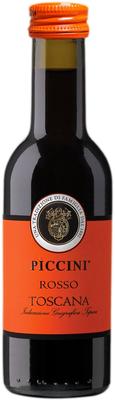 Вино красное полусухое «Piccini Rosso Toscana, 0.187 л»