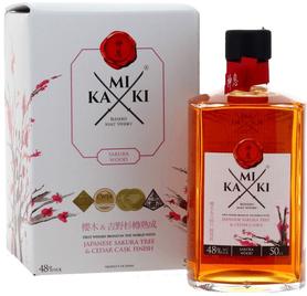 Виски японский «Kamiki Sakura Wood Blended Malt» в подарочной упаковке