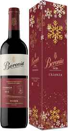 Вино красное сухое «Beronia Crianza Rioja» 2018 г., в подарочной упаковке