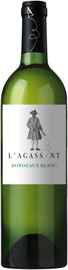 Вино белое сухое «L'Agassant Blanc Bordeaux»