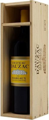 Вино красное сухое «Andre Lurton Chateau Dauzac, 3 л» 2015 г., в деревянной упаковке