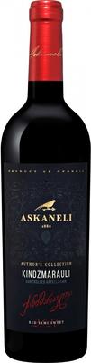 Вино красное полусладкое «Askaneli Author's Collection Kindzmarauli» 2021 г.