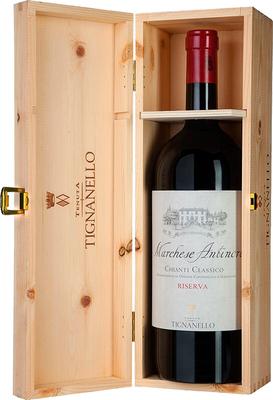 Вино красное сухое «Marchese Antinori Chianti Classico Riserva» 2018 г., в деревянной упаковке