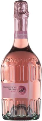 Вино игристое розовое брют «San Martino Prosecco Treviso Rose» 2020 г.