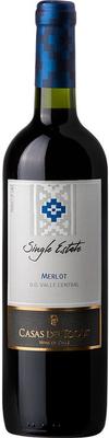 Вино красное сухое «Casas del Toqui Single Estate Merlot» 2017 г.