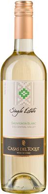 Вино белое сухое «Casas del Toqui Single Estate Sauvignon Blanc» 2019 г.