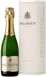Шампанское белое брют «Delamotte Brut Blanc de Blancs, 0.375 л» в подарочной упаковке
