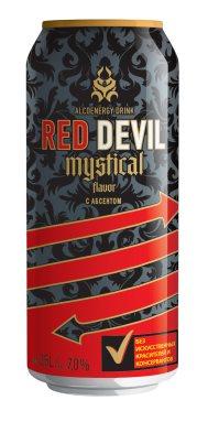 Напиток слабоалкогольный тонизирующий энергетический газированный «Red Devil Mystical Flavor»
