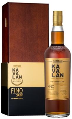 Виски тайваньский «Kavalan Solist Fino Sherry Cask Single Cask Strength» в деревянной коробке