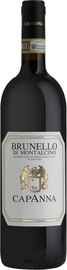Вино красное сухое «Capanna Brunello di Montalcino, 0.75 л» 2016 г.