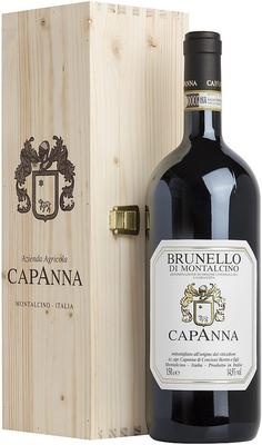 Вино красное сухое «Capanna Brunello di Montalcino» 2016 г., в деревянной коробке