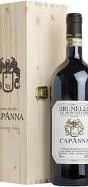 Вино красное сухое «Capanna Brunello di Montalcino» 2016 г., в деревянной коробке