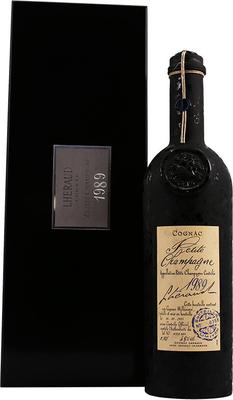 Коньяк французский «Lheraud Cognac 1989 Petite Champagne» в деревянной коробке