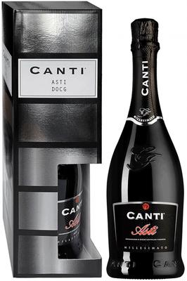 Игристое вино белое сладкое «Canti Asti» 2020 г. в подарочной упаковке