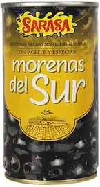 Оливки черные без косточки «Sarasa Morenas del Sur» 370 гр.