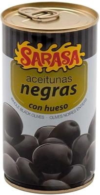 Оливки черные с косточкой «Sarasa Aceitunas Negras con Hueso» 0,37 л