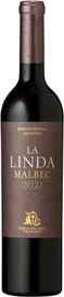 Вино красное сухое «La Linda Malbec» 2021 г.