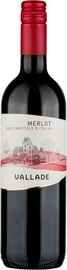 Вино красное сухое «Vallade Merlot» 2021 г.