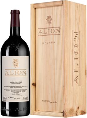 Вино красное сухое «Ribera del Duero Alion» 2017 г., в деревянной коробке