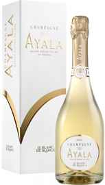 Шампанское белое брют «Ayala Le Blanc de Blancs» 2014 г., в подарочной упаковке